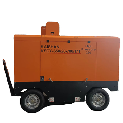 KSCY-650/20-700/17 18m3/Min 650CFM 20bar 17bar Φορητή περιστρεφόμενη βίδα αερίου Συμπυκνωτής αέρα Συμπυκνωτής βίδες